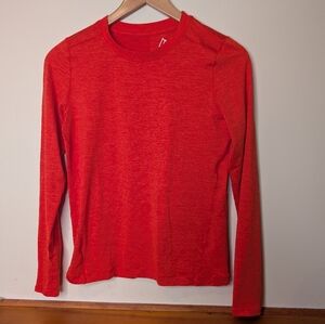 Alpine Design Base Layer Top Orange Long Sleeve Athletic Shirt Size M